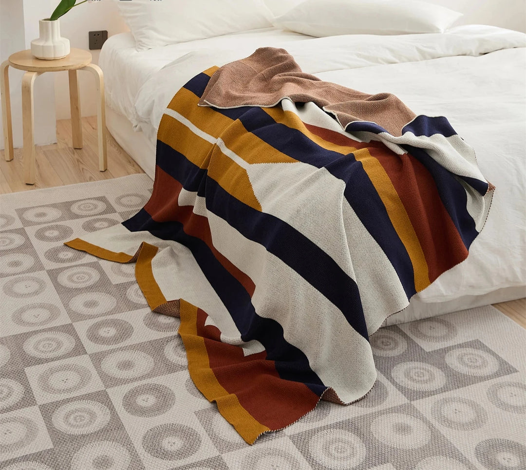 Modern Ethnic Stripe Blanket