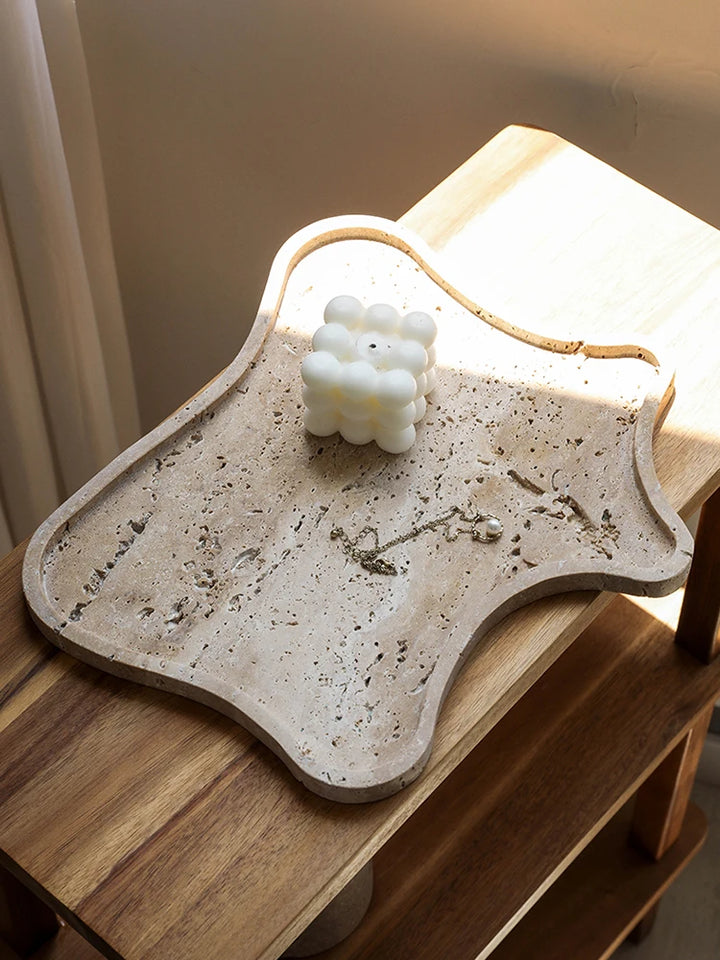 Irregular Travertine Stone Trays