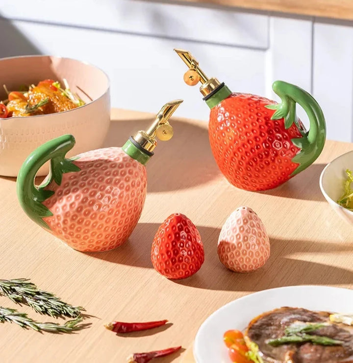 Detailed Strawberry Oil & Seasoning Utensils