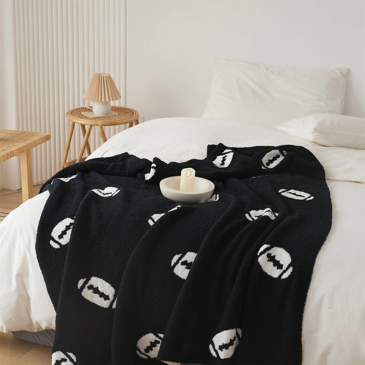 Football Print Blanket