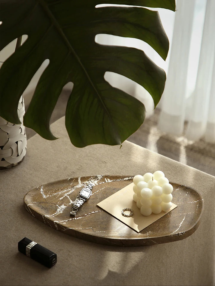 Rainforest Brown Marble Tray