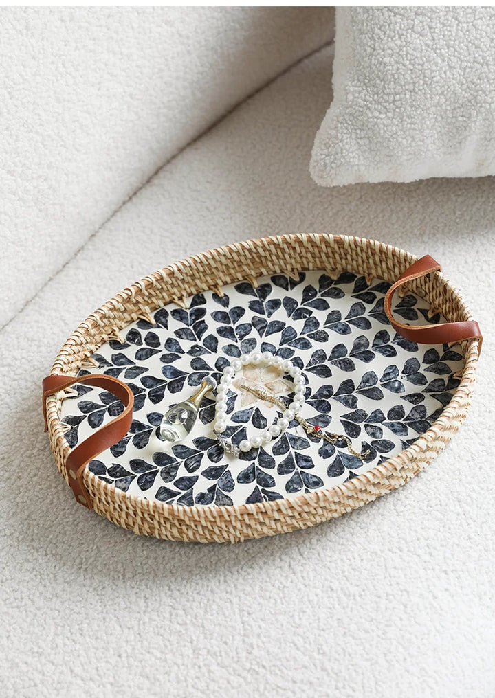 Oval Rattan Trays