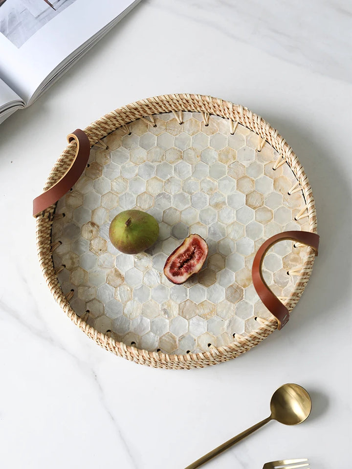 French Inspired Rattan Trays