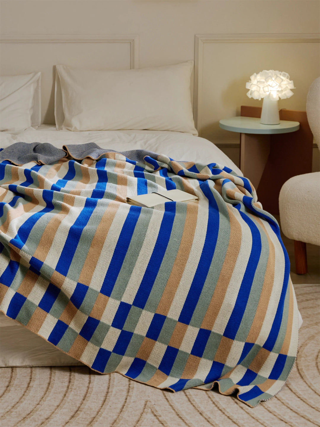 Stripe Knitted Blanket