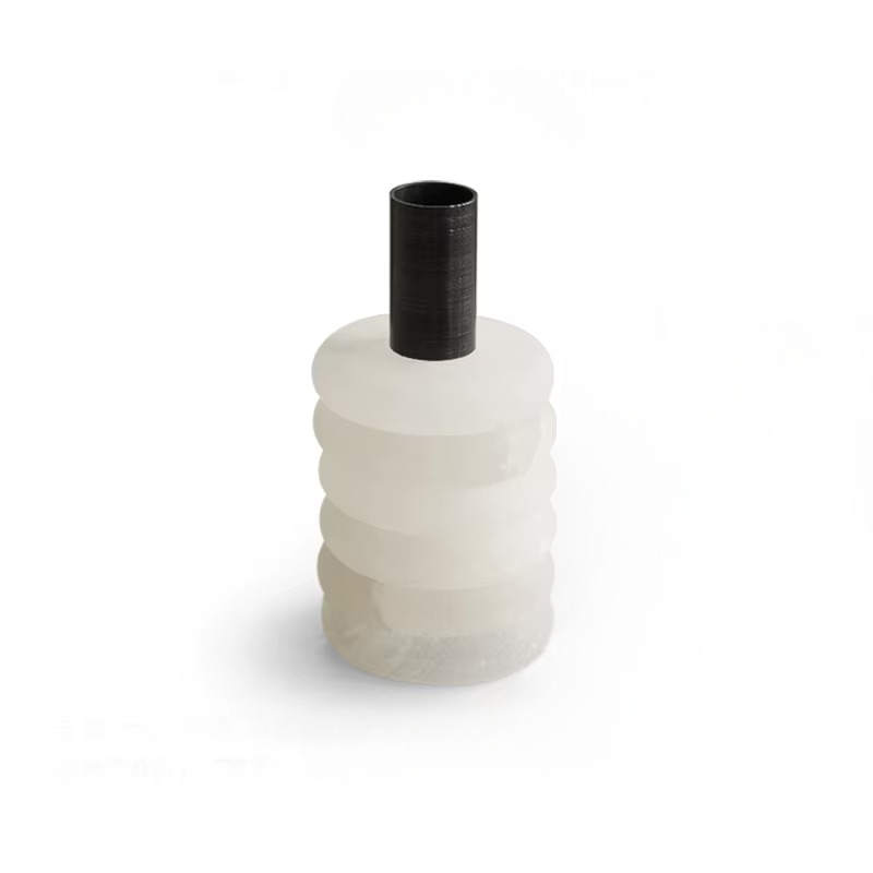 Minimalist White Onyx Marble Vases