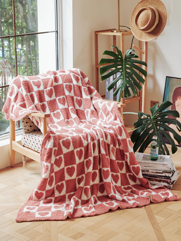 Heart Checkerboard Blanket