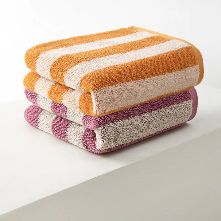 Striped Face Towel Set