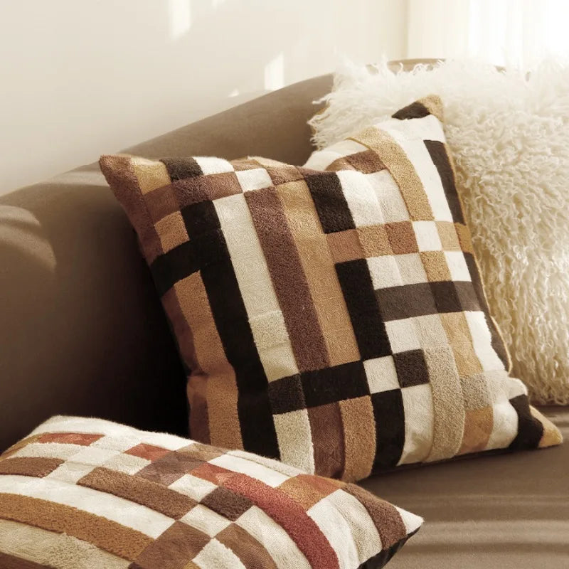 French Geometric Pillow Covers