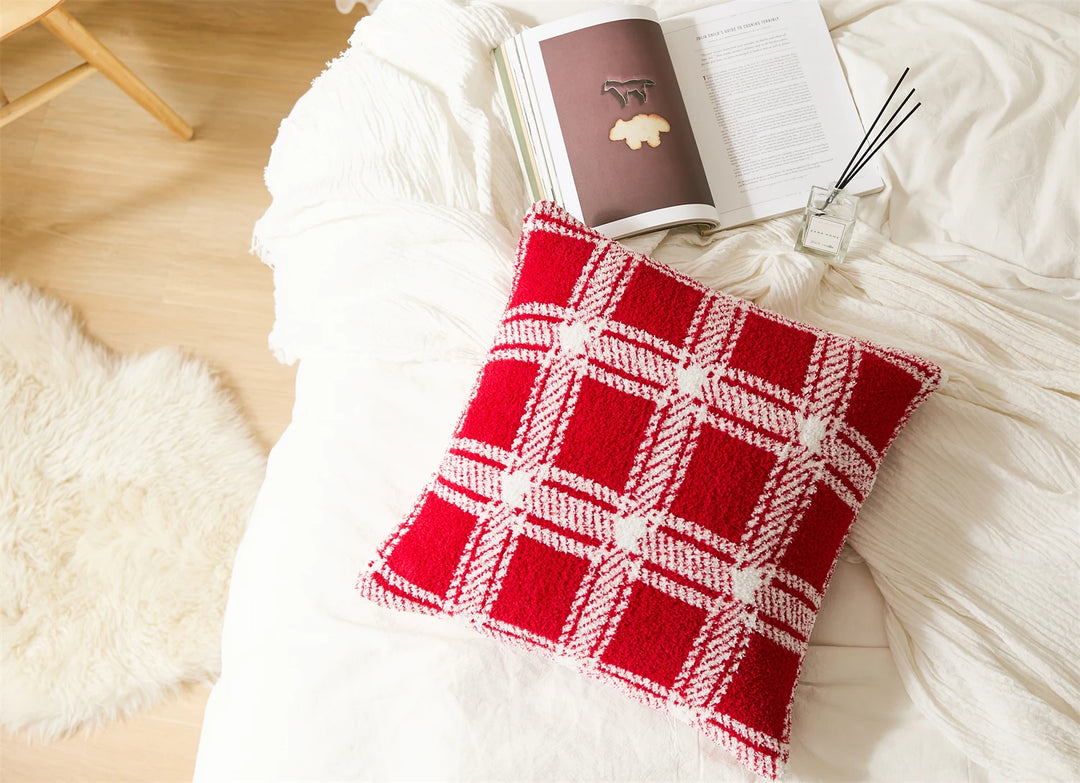 Plaid Stripe Pillow Cover