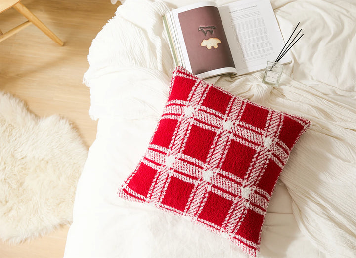 Plaid Stripe Pillow Cover