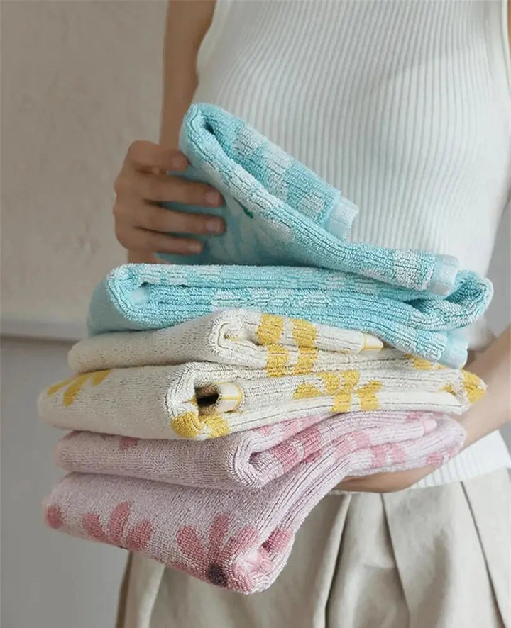 Flower Print Towels