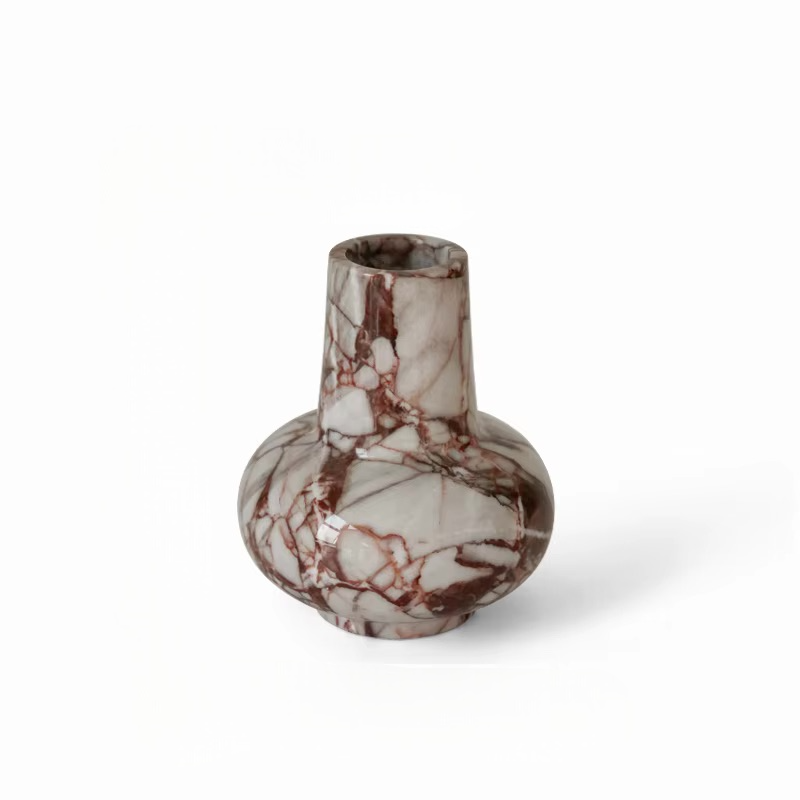 Calacatta Red Italian Marble Vase