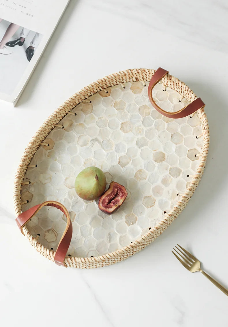 Oval Rattan Trays