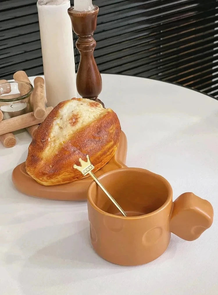 Cheese Mug & Bread Saucer