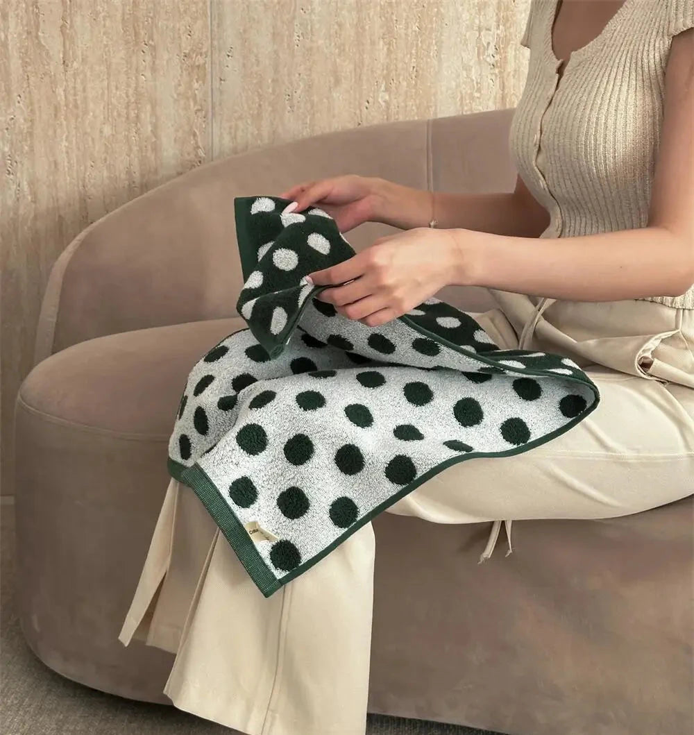 Retro Polka Dot Towels