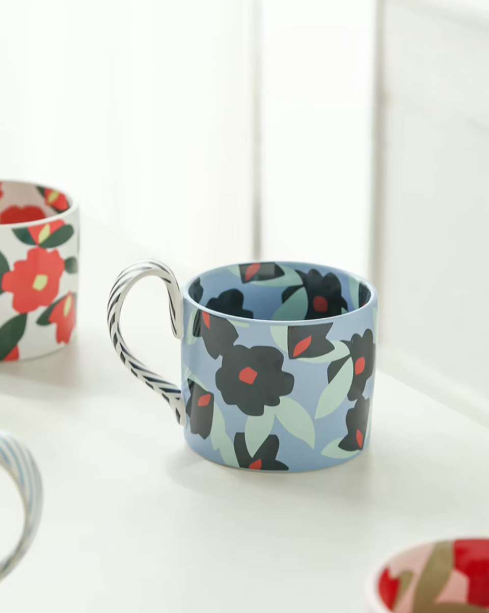 Unique Korean Flower Mugs