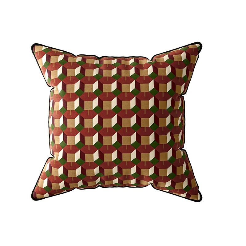 Retro Geometric Pattern Pillow Covers