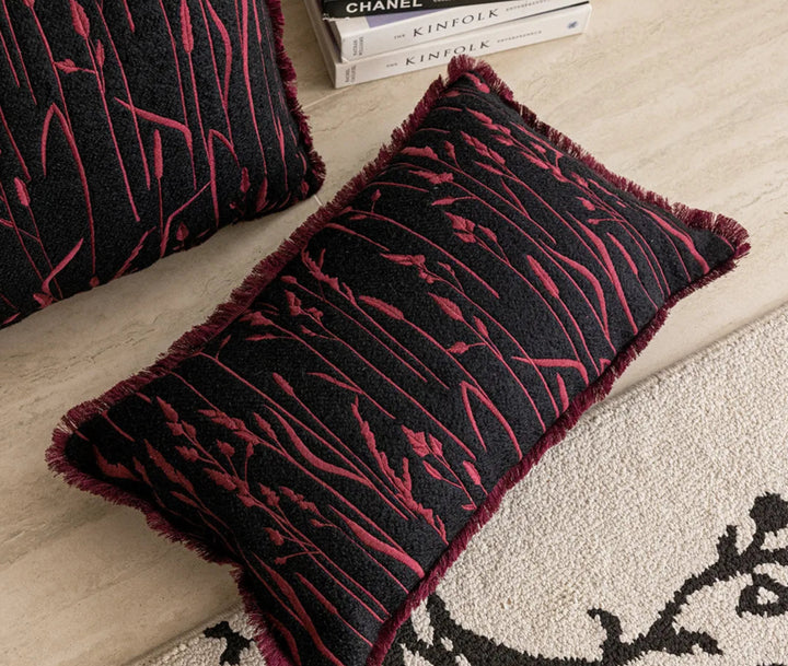 Retro Black & Purple Pillow Covers