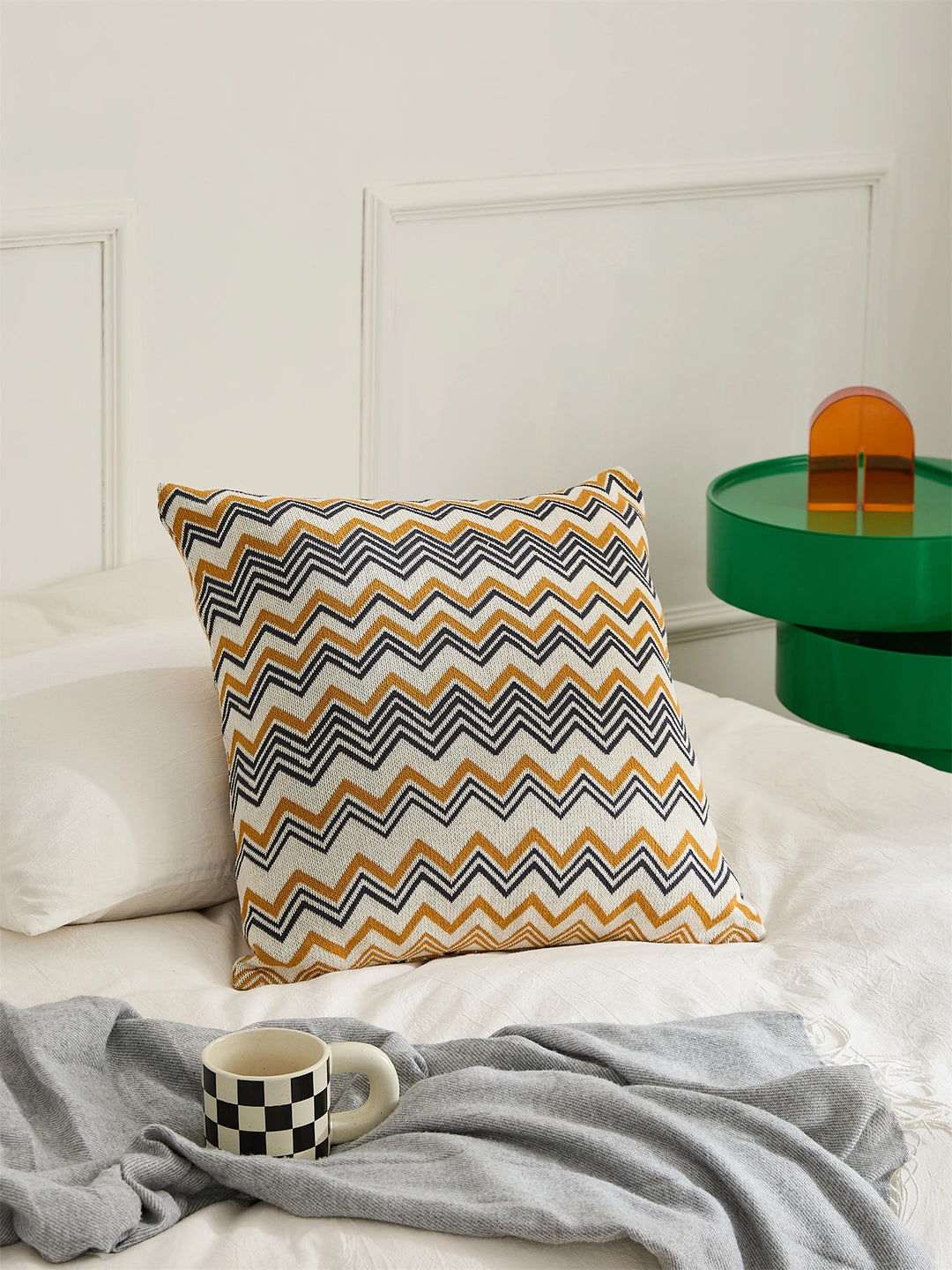 Wave Stripe Blanket + Pillows