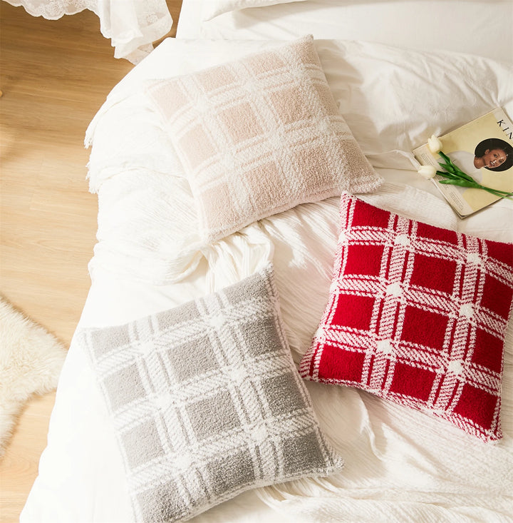 Plaid Stripe Pillow Cover