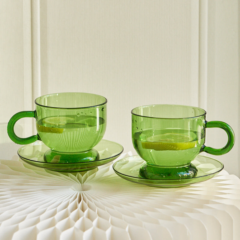 Colorful Mug & Saucer Set