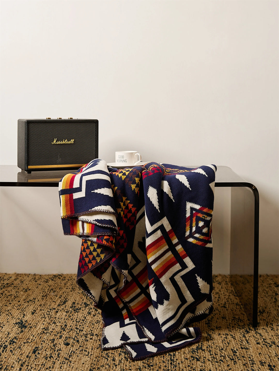 Ethnic Knitted Blanket