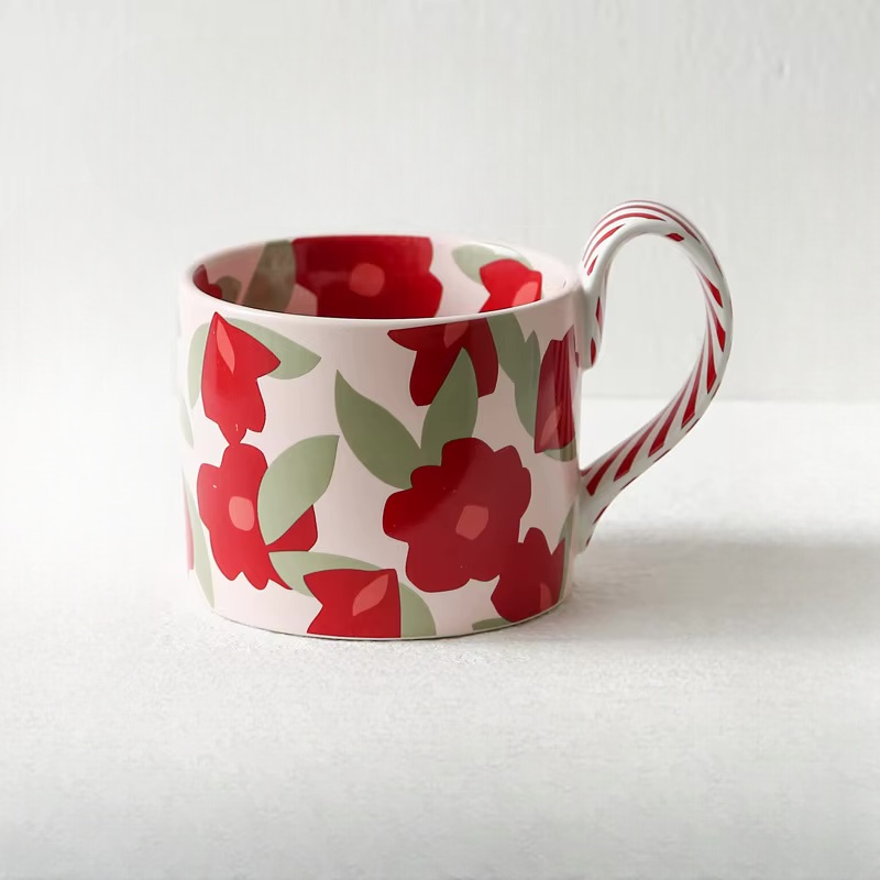 Unique Korean Flower Mugs