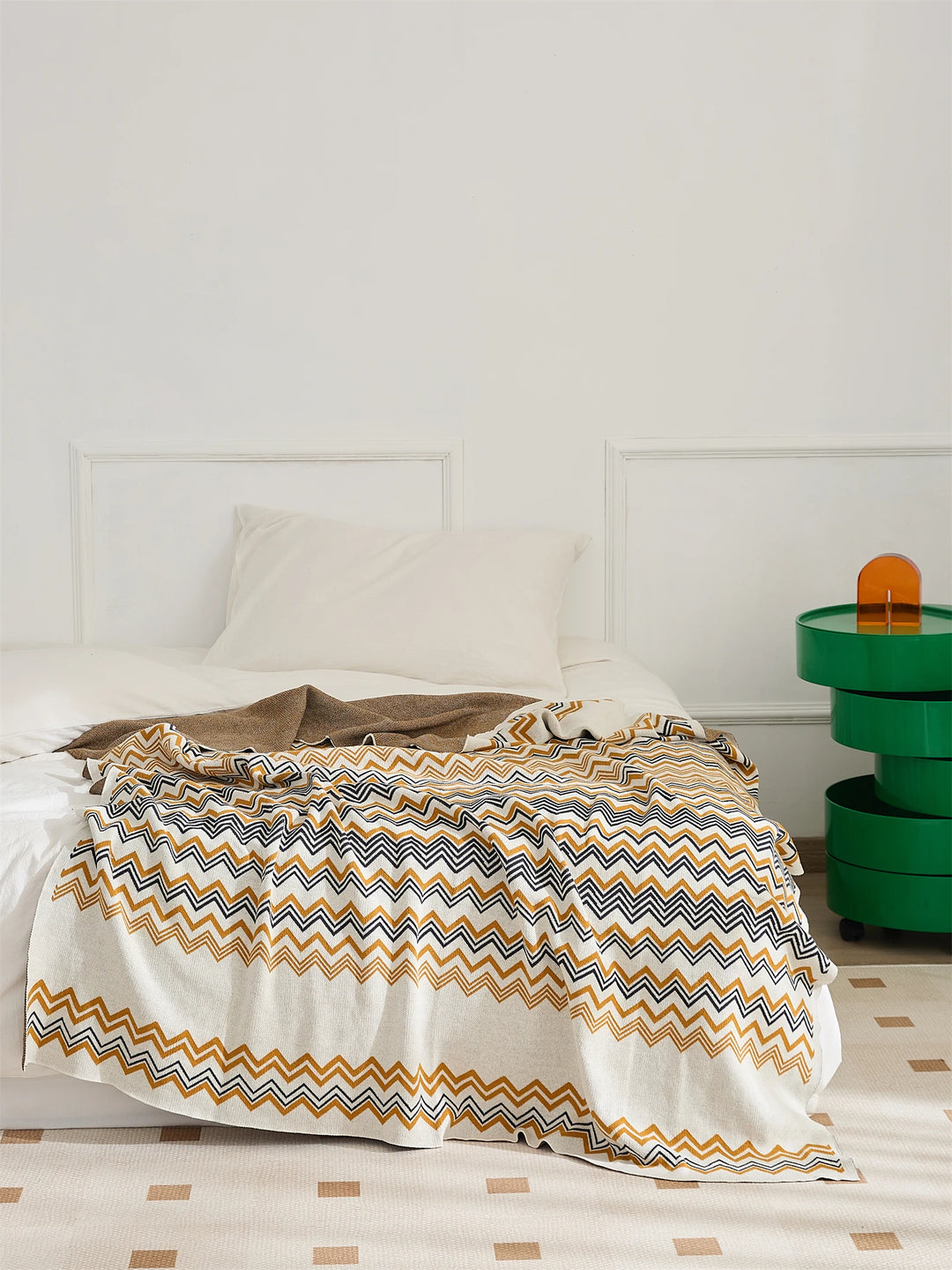 Wave Stripe Blanket + Pillows