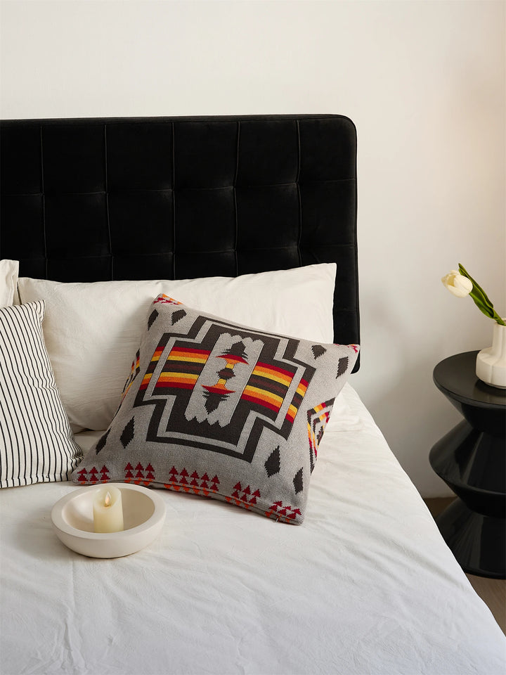 Ethnic Knitted Pillow Cover