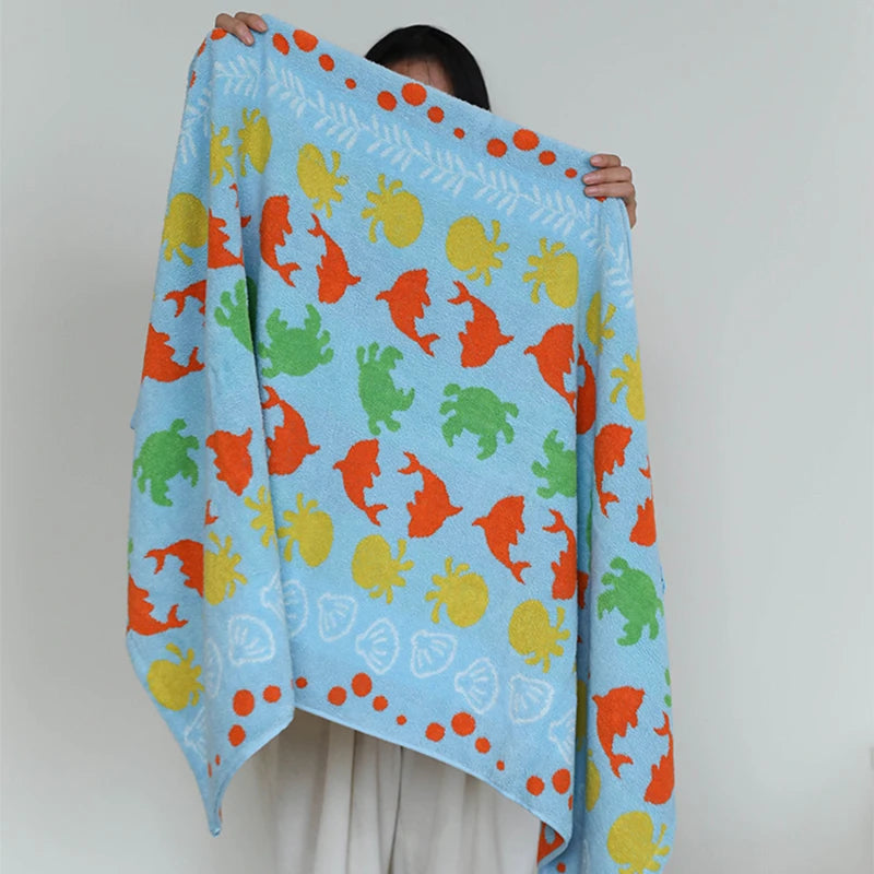 Sea Animal Pattern Towels