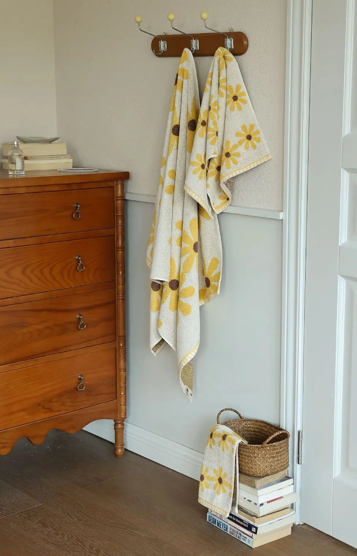 Flower Print Towels