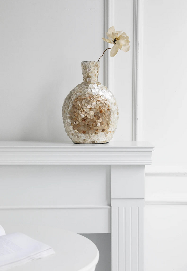 Golden Shell Art Vase