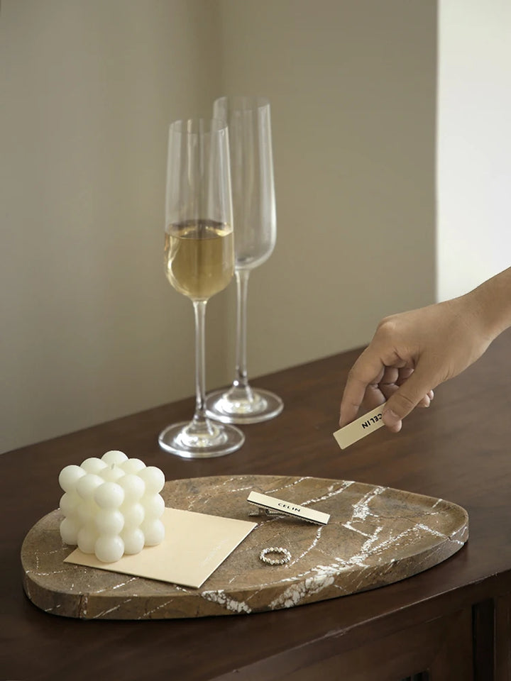 Rainforest Brown Marble Tray