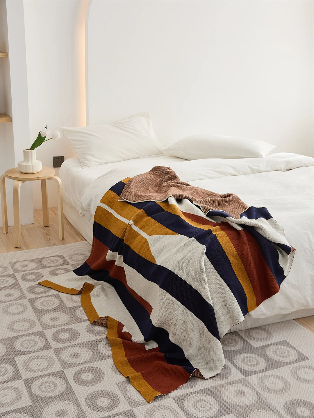 Modern Ethnic Stripe Blanket