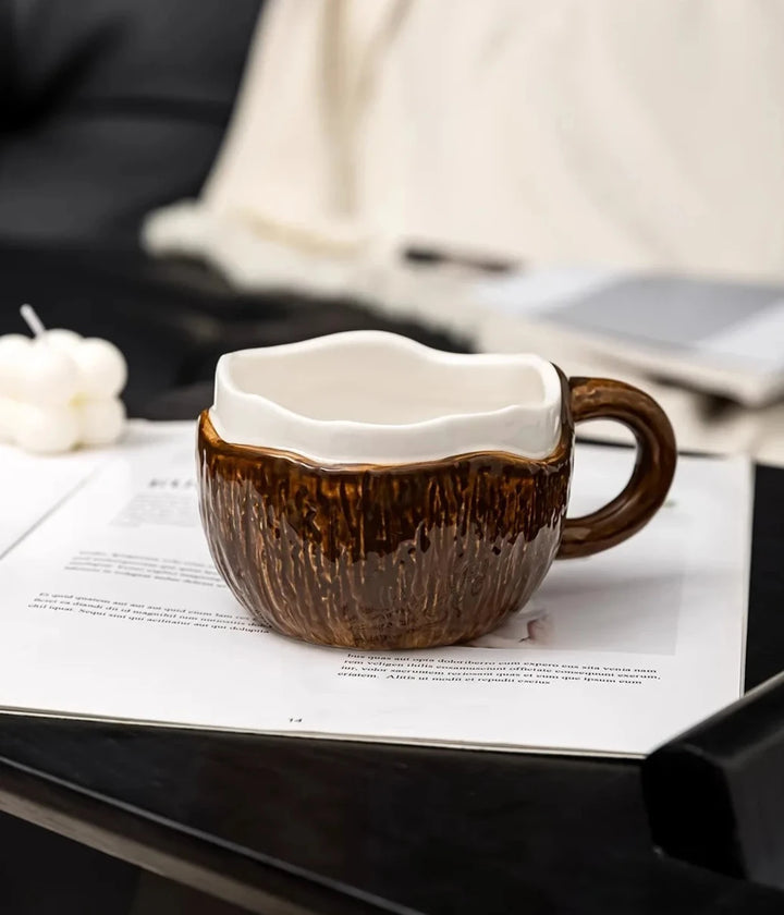 Brown Coconut Mug