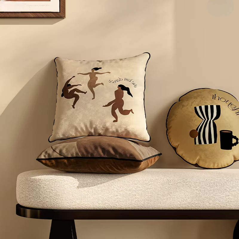 Artistic Style Velvet Pillow Covers