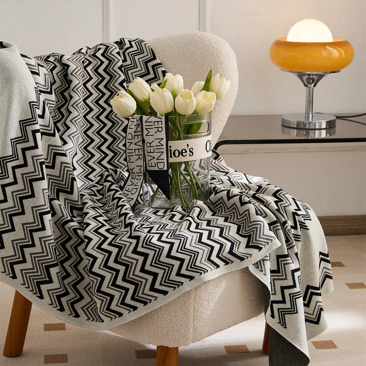 Wave Stripe Blanket + Pillows