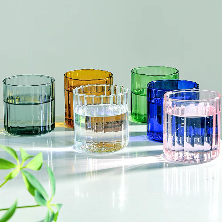 Striped Colorful Drinkware Set