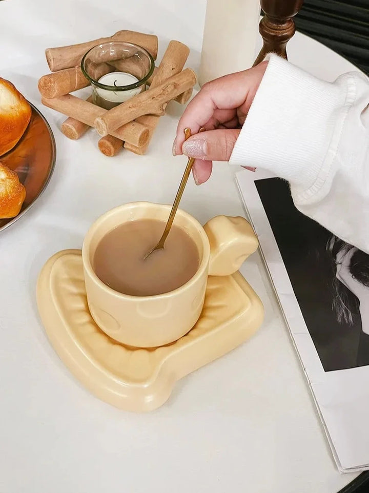 Cheese Mug & Bread Saucer