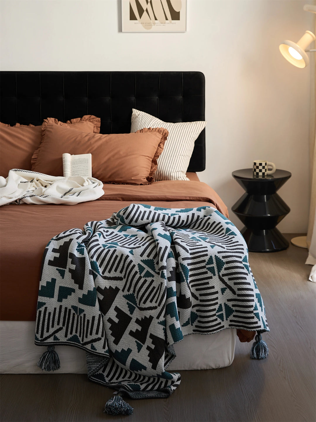 Rustic Geometric Pattern Blanket