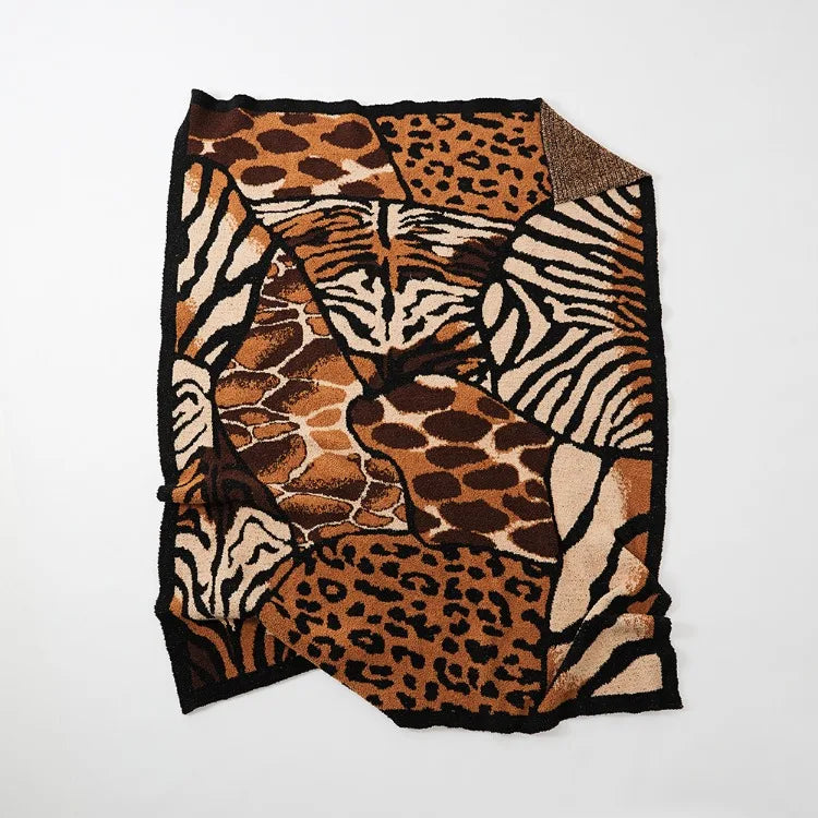 Wild Animal Print Throw Blanket