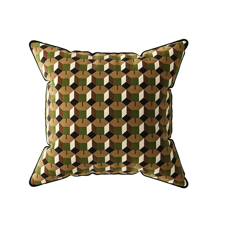 Retro Geometric Pattern Pillow Covers