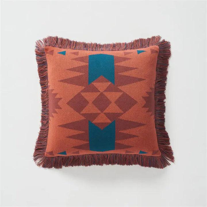 Bohemian Fringe Pillow Cover