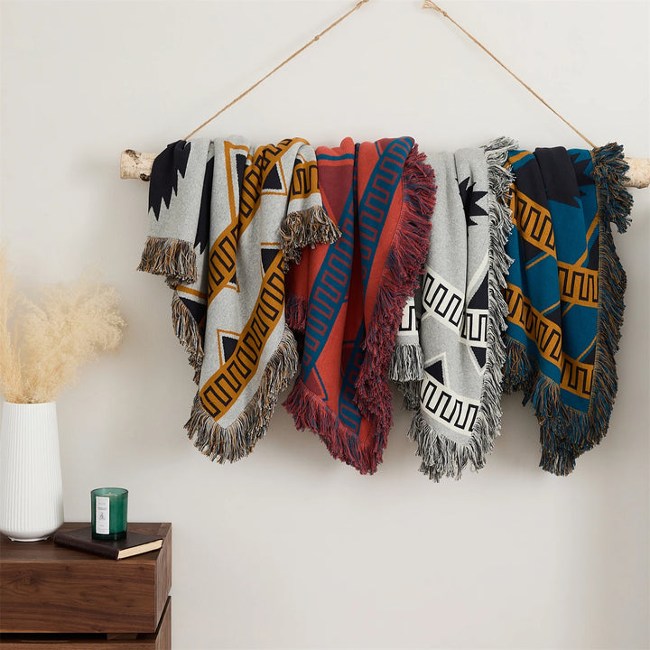 Bohemian Fringe Pattern Blanket | Fringe Pattern Blanket | itsdecorszn