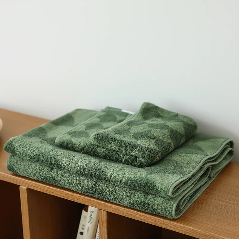 Fish Scale Pattern Towels