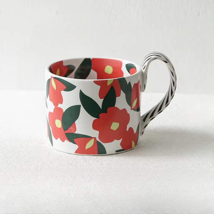 Unique Korean Flower Mugs