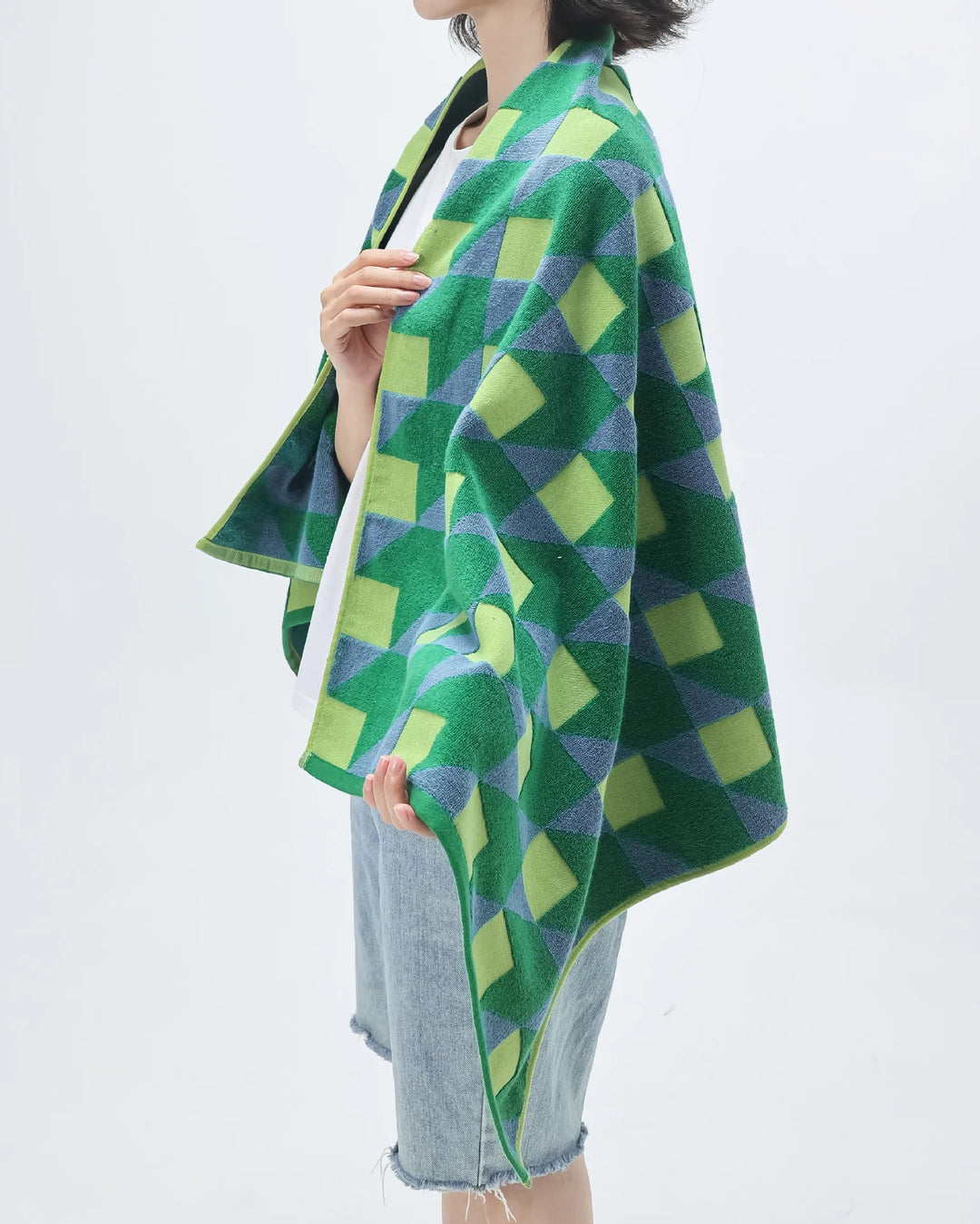 3D Cube Pattern Towels