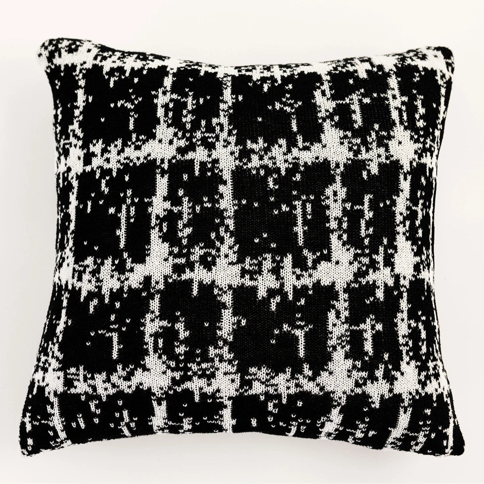 Knitted Abstract Blanket + Pillows