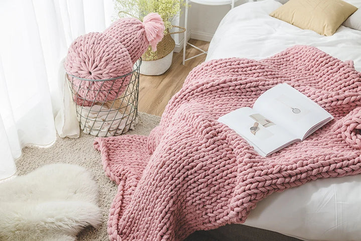 Round Knit Pillow