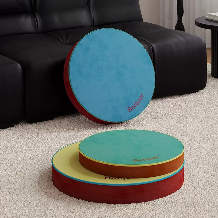 Colorful Bonjour Floor Cushions